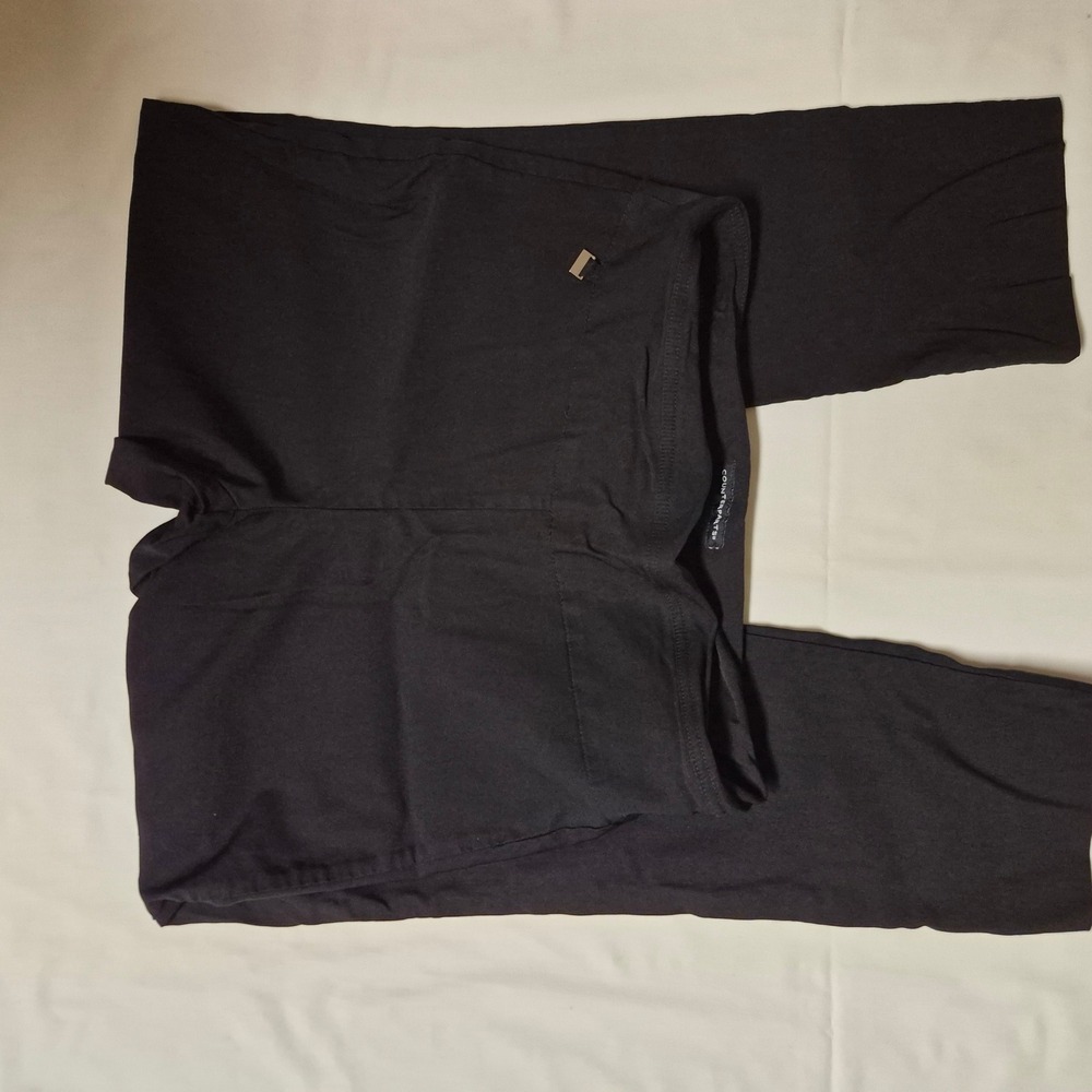 Counterparts Women Black Straight Leg Pull On Comfort Waist Career Pants Size 10
